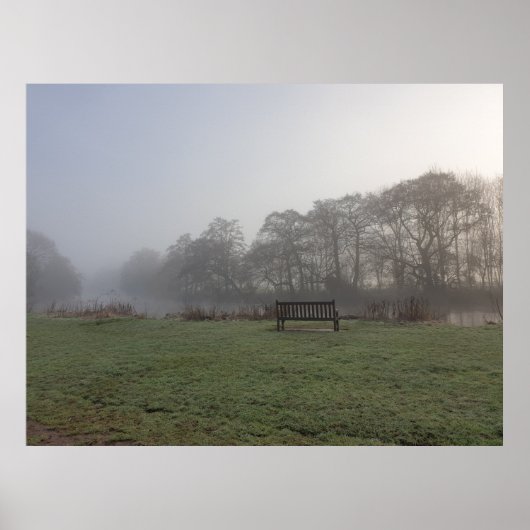 Winter Morning Walk in Park Poster (Voorkant)