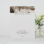 Winter Motif Åsögatan Briefhoofd Sjabloon (Staand voorkant)