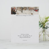 Winter Motif Åsögatan Briefhoofd Sjabloon (Staand voorkant)