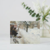 Winter Motif Åsögatan Briefkaart (Staand voorkant)