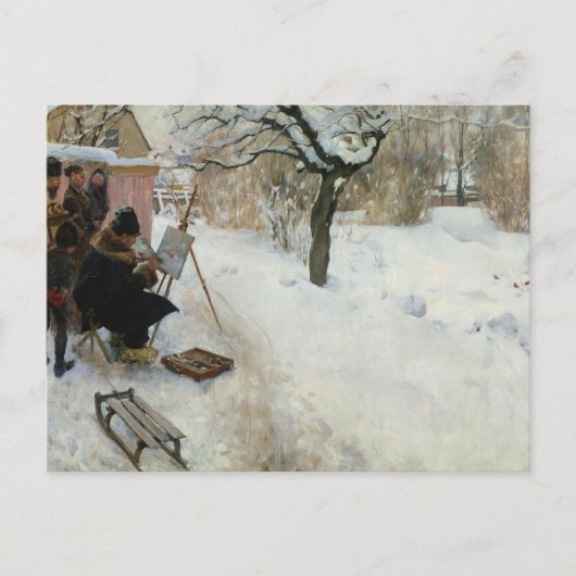 Winter Motif Åsögatan Briefkaart (Voorkant)