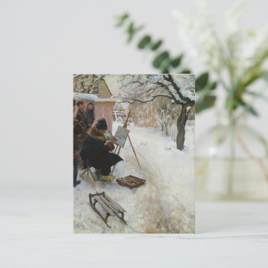 Winter Motif Åsögatan Briefkaart (Staand voorkant)