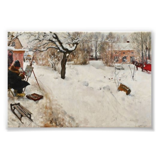 Winter Motif Åsögatan Foto Afdruk (Voorkant)