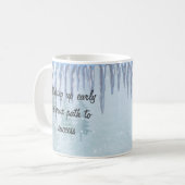 Winter motivatie inspirerend mok (Voorkant links)
