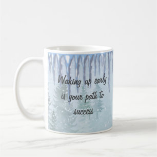 Winter motivatie inspirerend mok