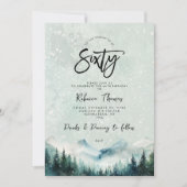 Winter Mountain 60e verjaardag uitnodiging (Voorkant)