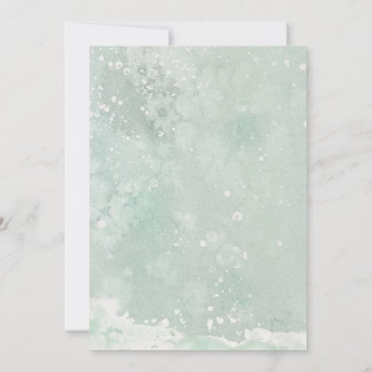 Winter Mountain 60e verjaardag uitnodiging (Achterkant)