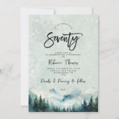 Winter Mountain 70e verjaardag uitnodiging (Voorkant)