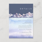 Winter Mountain Avond Details Behuizing Kaart (Voorkant)