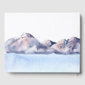 Winter Mountain bruiloft Gastenboek (Achterkant)