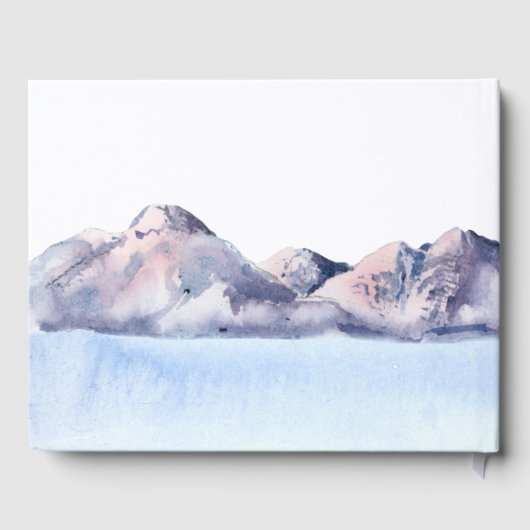 Winter Mountain bruiloft Gastenboek (Achterkant)