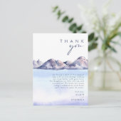 Winter Mountain Dank u kaart (Staand voorkant)