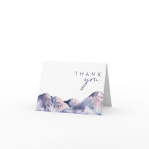 Winter Mountain Dank u kaart