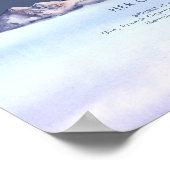 Winter Mountain Evening Signature Drinks Sign Poster (Hoek)