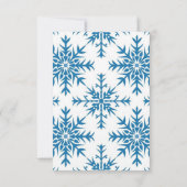 Winter Mountain Flowers Wedding RSVP Reply Card Kaartje (Achterkant)