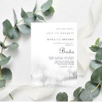 Winter Mountain Forest Boda Wedding