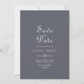 Winter Mountain Forest Wedding Save the Date Kaart (Voorkant)
