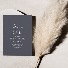 Winter Mountain Forest Wedding Save the Date Kaart