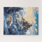 Winter Mountain Fortress puzzel (Horizontaal)
