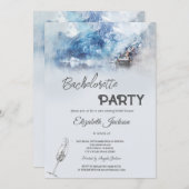 Winter Mountain Lake Bachelorette Kaart (Voorkant / Achterkant)
