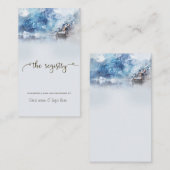 Winter Mountain Lake Registry Enclosure Kaart (Voorkant / Achterkant)