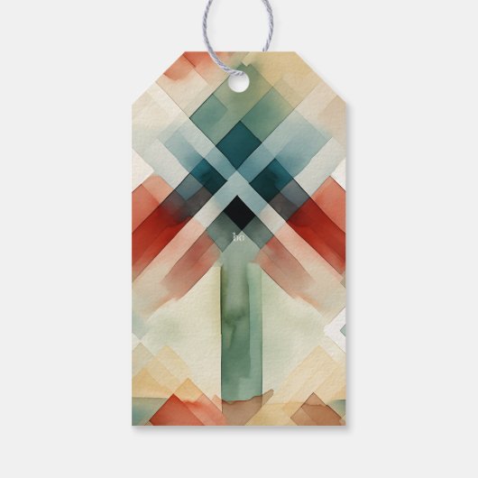 Winter Mountain Lodge Cadeau Label Cadeaulabel (Achterkant)