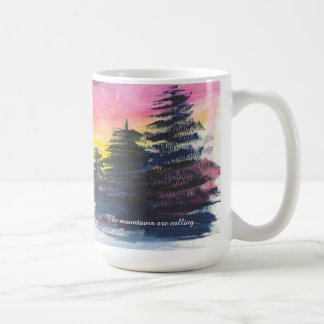Winter Mountain Majesty Painting coffee mug Koffiemok