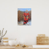 WInter Mountain Man Fine Art Poster (Keuken)