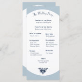 Winter Mountain Pines Trouwprogramma Licht Programmakaart (Voorkant / Achterkant)