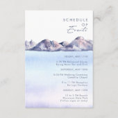 Winter Mountain Schema van Evenementen Enclosure K Informatiekaartje (Voorkant)