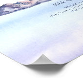 Winter Mountain Signature Drinks Sign Poster (Hoek)