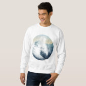 Winter Mountain Ski Slope, Heren T-shirt (Voorkant volledig)