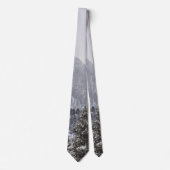 Winter Mountain Snow Stropdas (Voorkant)