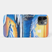 Winter Mountain Sunset Glow Case-Mate iPhone Case (Achterkant (horizontaal))