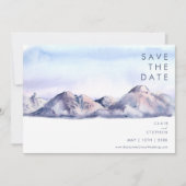 Winter Mountain Sunset Save the Date (Voorkant)