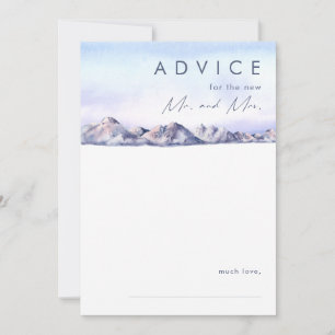 Winter Mountain Sunset Wedding Advice Kaart