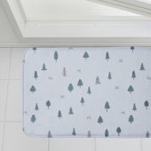 Winter Mountain Theme Nursery Badkamermat voor Jon Badmat
