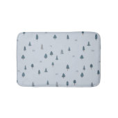 Winter Mountain Theme Nursery Badkamermat voor Jon Badmat (Voorkant)