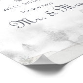 Winter Mountain Wedding Advice and Well Wishes Poster (Hoek)