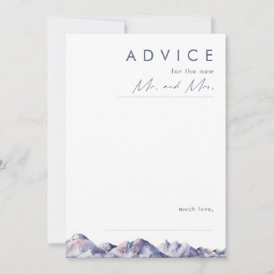Winter Mountain Wedding Advice Kaart