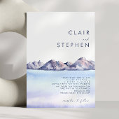 Winter Mountain Wedding Kaart