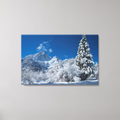 Winter Mountain Wonderland Canvas Afdruk (Voorkant)