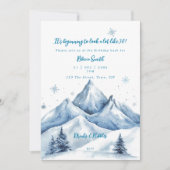 Winter Mountains 50ste verjaardag Kaart (Voorkant)