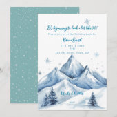 Winter Mountains 50ste verjaardag Kaart (Voorkant / Achterkant)