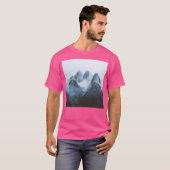 Winter Mountains Landschap Bergen Muur Art Acti T-shirt (Voorkant volledig)