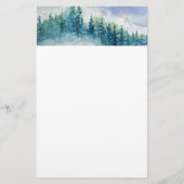 Winter Mountains Snow-kerstbrief Briefpapier (Voorkant)