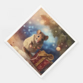 Winter Mouse ter versiering van de kerstboom Napki Servet (Hoek)
