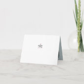 Winter Mystère Wedding Dank je gevouwen kaart (Achterkant)