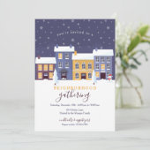 Winter Nabuurschapsuitnodiging Kaart (Staand voorkant)