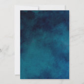 Winter nacht bruiloft kaart (Achterkant)